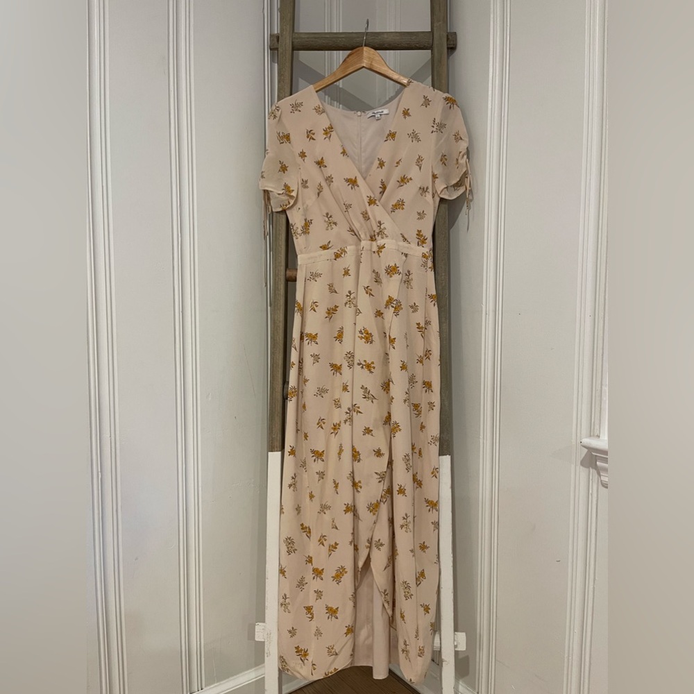 Madewell Field Bouquet Silk Wrap-Front Maxi Dress 4